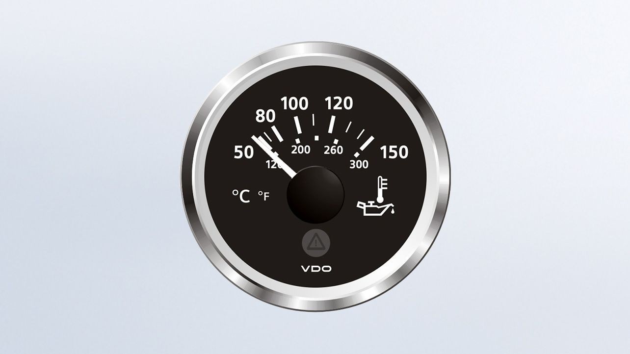 VDO Temperaturanzeiger 12/24V 52Ø