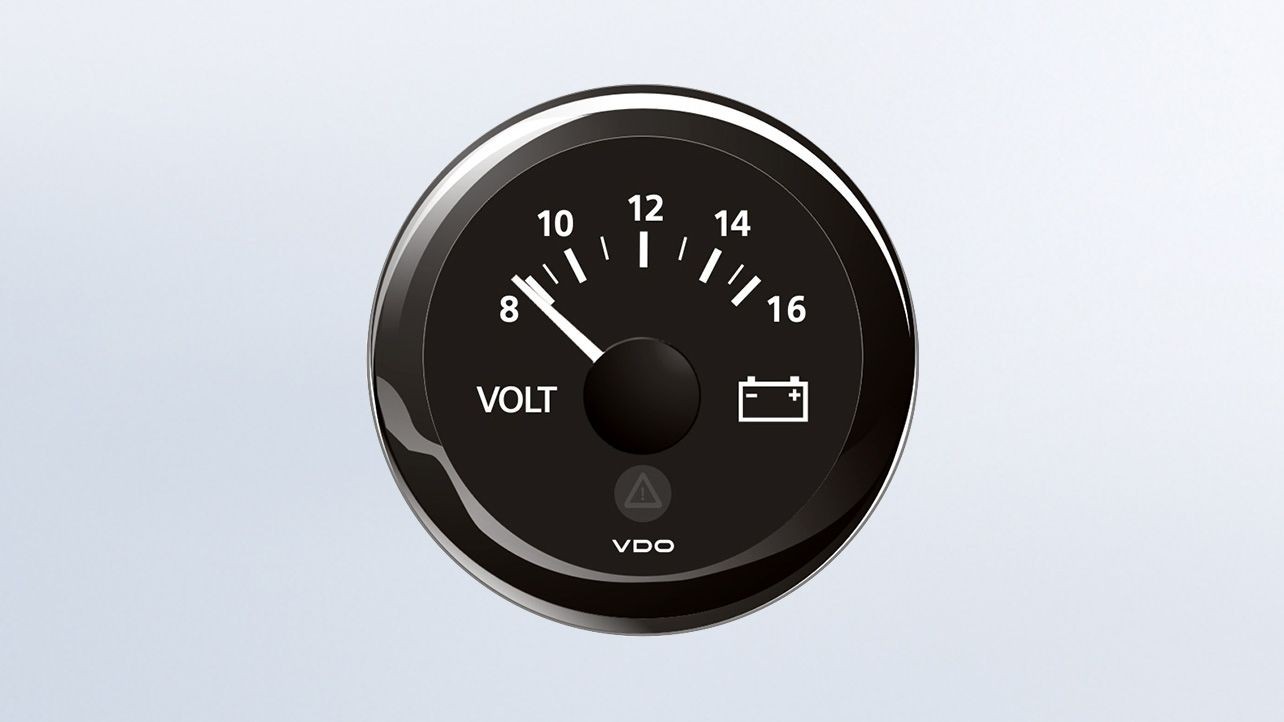 VDO Voltmeter 24V 52Ø 8-16V