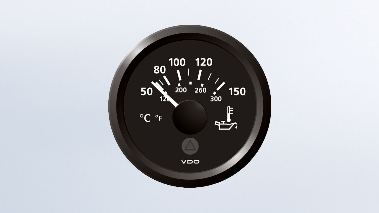 VDO Temperaturanzeiger 12/24V 52Ø